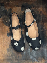 anniel - black ballerina polka dots