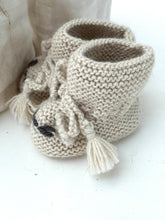 Hand Knitted rabbit booties