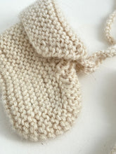 Hand Knitted pompom booties