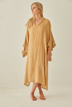 Dadan dress camel cotton gauze
