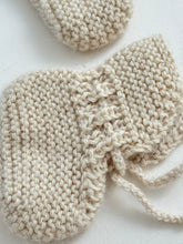 Hand Knitted pompom booties