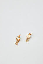 Dangly chain layer earrings