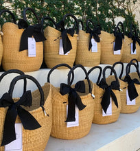Hand woven basket black