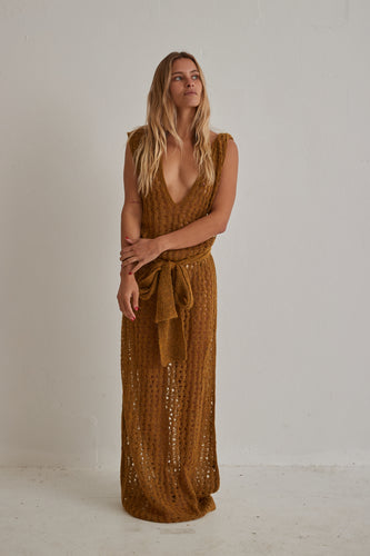 Mes Demoiselles - Tao knitted dress ochre