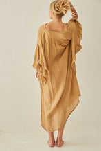Dadan dress camel cotton gauze