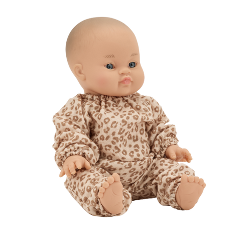 Martin Doll with leopard jumpsuit