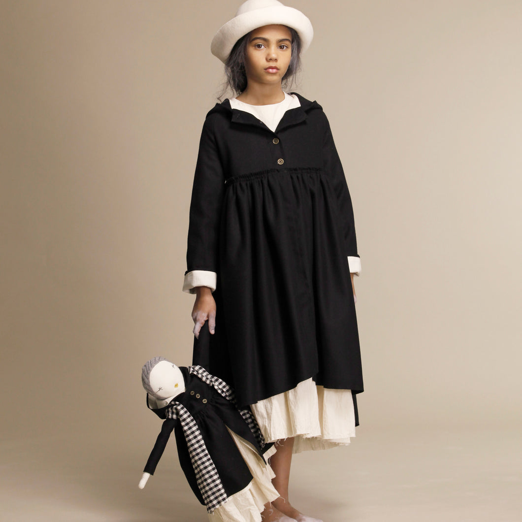 Little creative factory  - Woolen hooded coat