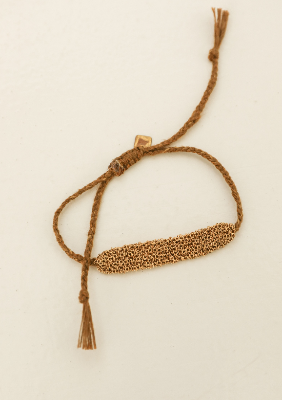 Maison Bivouac - Gourmette brown bracelet