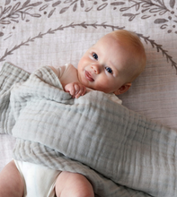 Double muslin Baby grey blanket