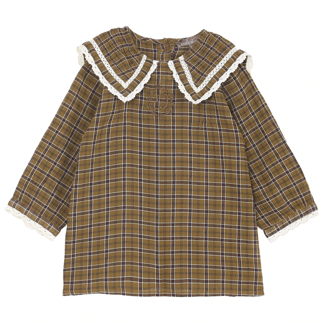 Emile et ida - Carreaux ecorce dress