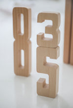 wooden numbers by Astrup