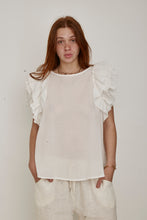 Mamapapa - Amanda Sleeveless Blouse - White Plumetis