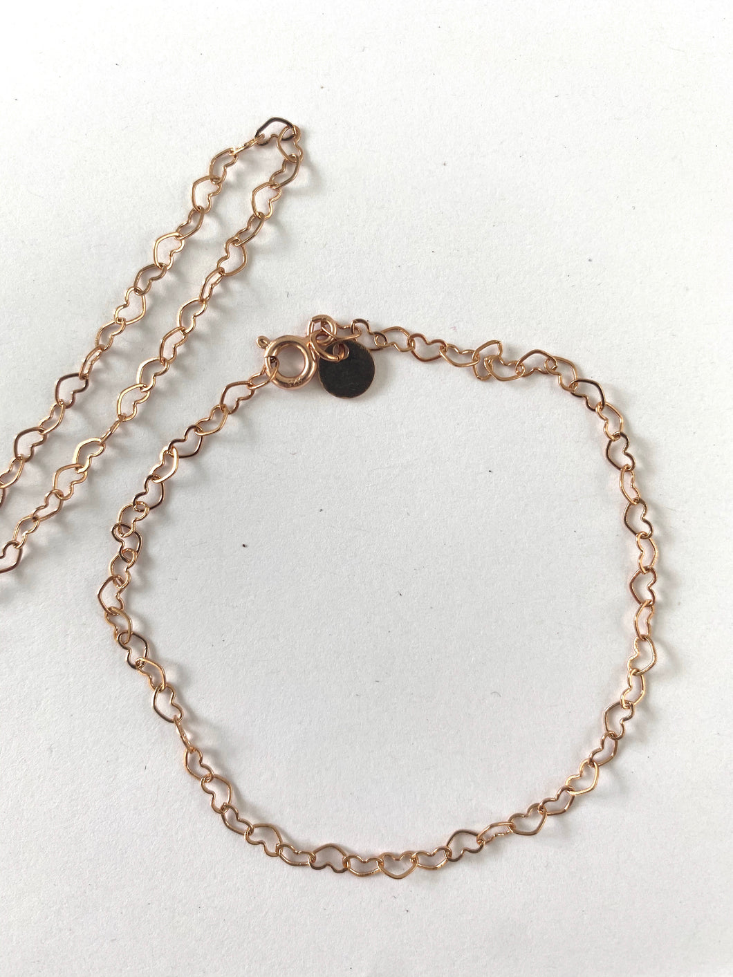 chain hearts bracelet