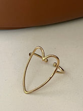Gold heart ring