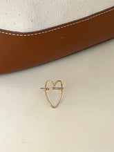 Gold heart ring