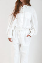 White oversized pants
