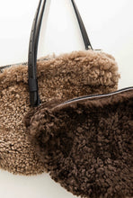 Oversized fur bumbag