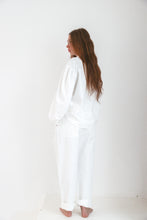 White oversized pants