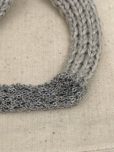 Maison Bivouac Silver grey knit bracelet