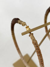 Gas Bijoux Maori raffia hoops earrings