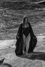 Clara kimono black cotton gauze