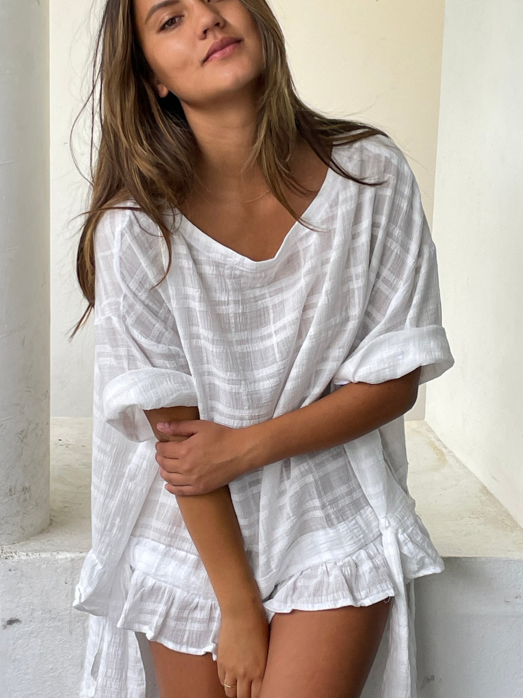 mamapapa -  Shanghai oversize blouse short sleeve