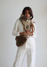 Oversized fur bumbag