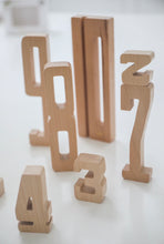 wooden numbers by Astrup