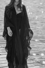 Clara kimono black cotton gauze