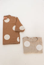 Kids polka dot long sleeves tee shirt