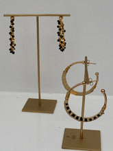 Gas Bijoux raffia hoops earrings small