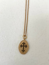 oval gold plated necklace