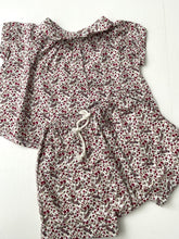 Baby floral fuchsia liberty print short