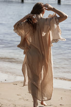 Dadan dress beige cotton gauze
