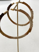 Gas Bijoux Maori raffia hoops earrings