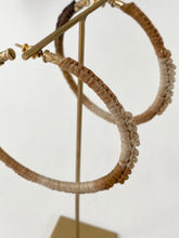 Gas Bijoux Maori raffia hoops earrings