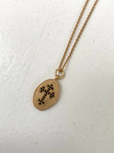 oval gold plated necklace