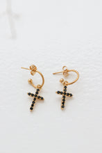 Black cross stone