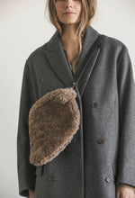 Oversized fur bumbag