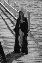 Clara kimono black cotton gauze