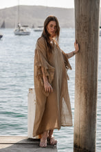 Dadan dress camel cotton gauze