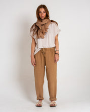 scarf ochre pattern