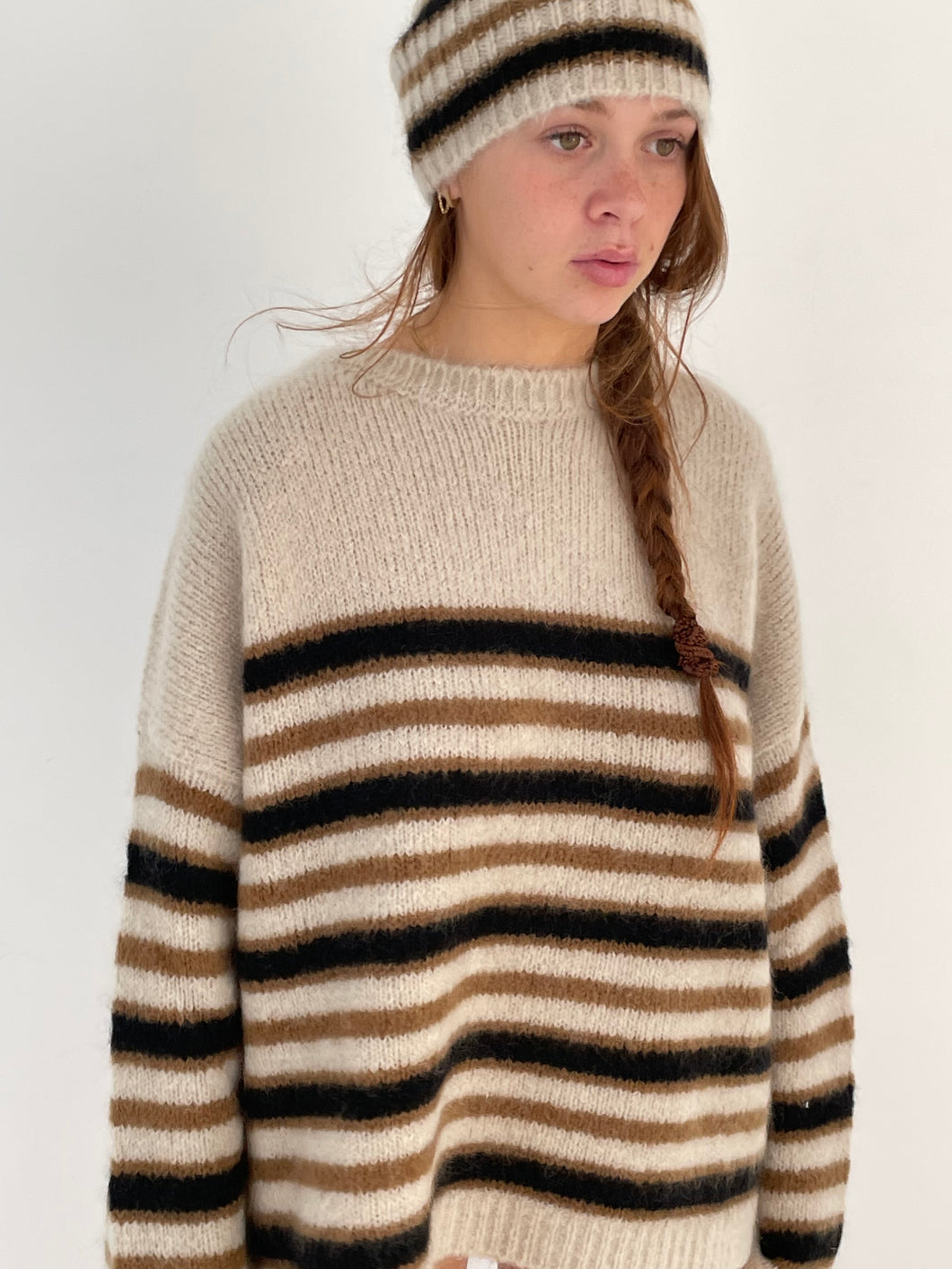 Pomandere - sweater earthy stripe