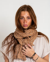 scarf ochre pattern