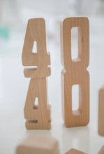 wooden numbers by Astrup
