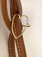 Gold heart ring