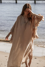 Dadan dress beige cotton gauze