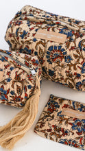 quilted floral  pouch