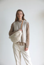 Oversized fur bumbag