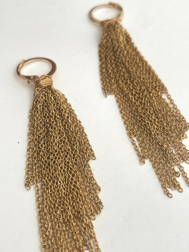Maison Bivouac Fall raw earrings gold